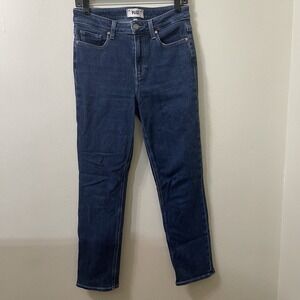 PAIGE Cindy Bootcut Jeans Womens 28 Dark Wash Stretch Mid Rise Cotton Denim
